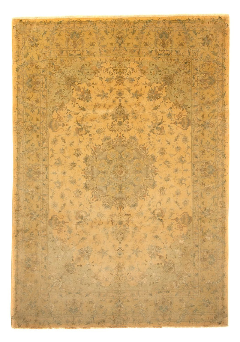 Persisk tæppe - Tabriz - Royal - 352 x 251 cm - lys brun