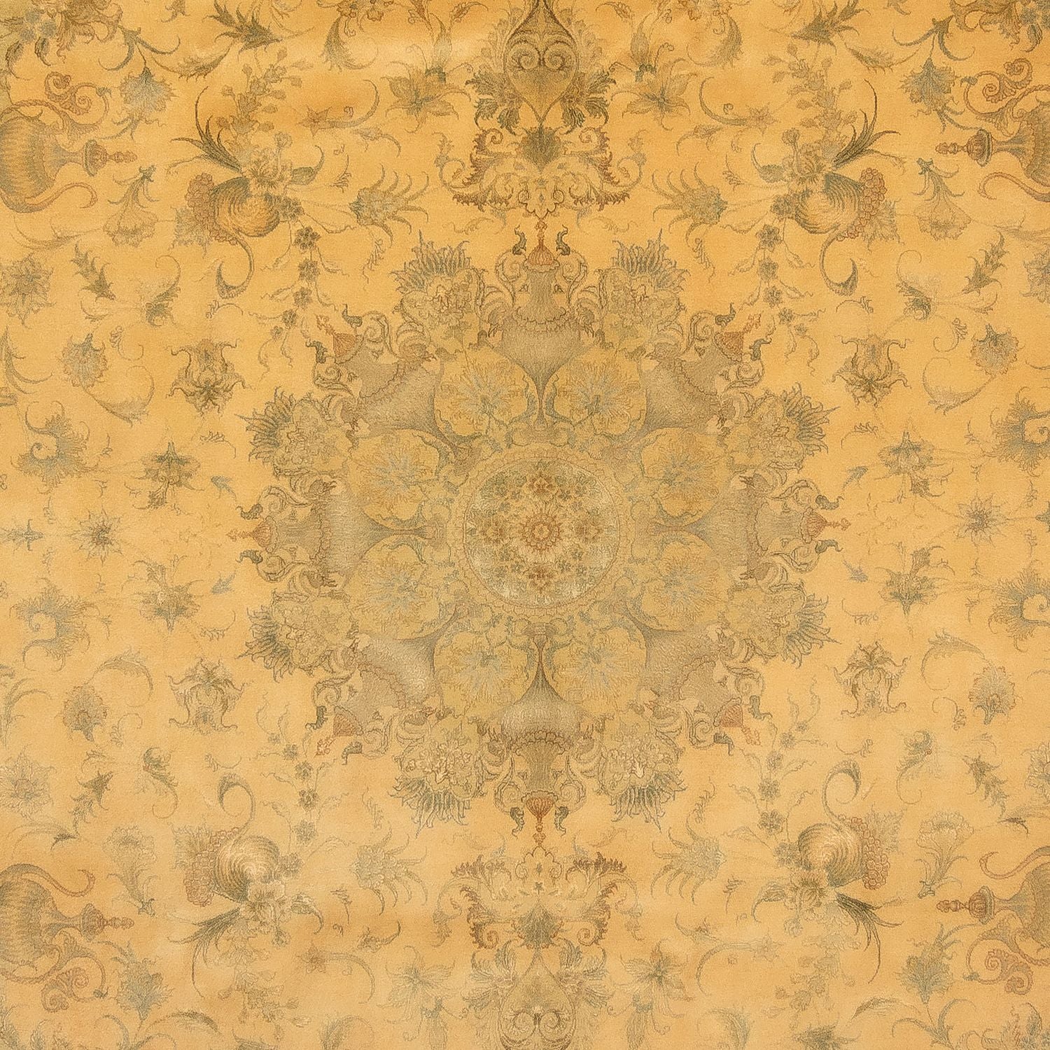 Persisk tæppe - Tabriz - Royal - 352 x 251 cm - lys brun