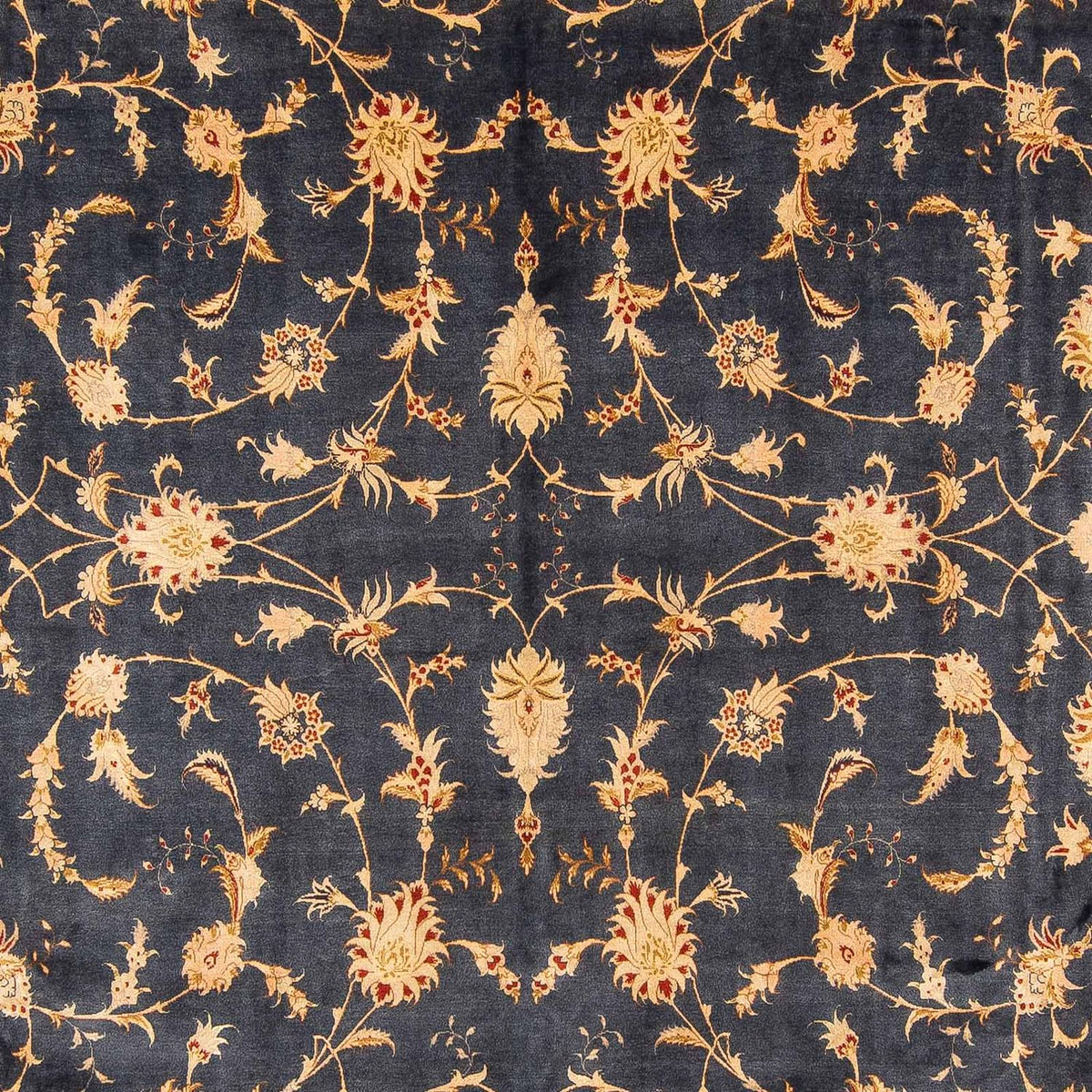 Persisk tæppe - Tabriz - Royal - 415 x 298 cm - mørkeblå