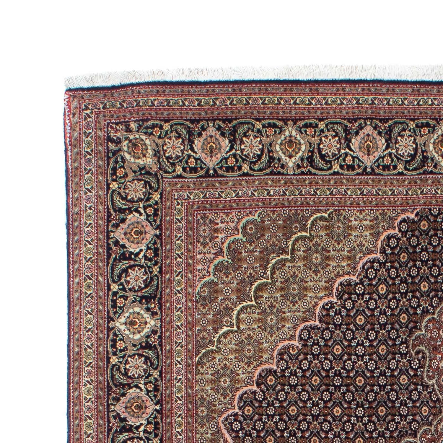 Persisk tæppe - Tabriz - 205 x 150 cm - lys brun