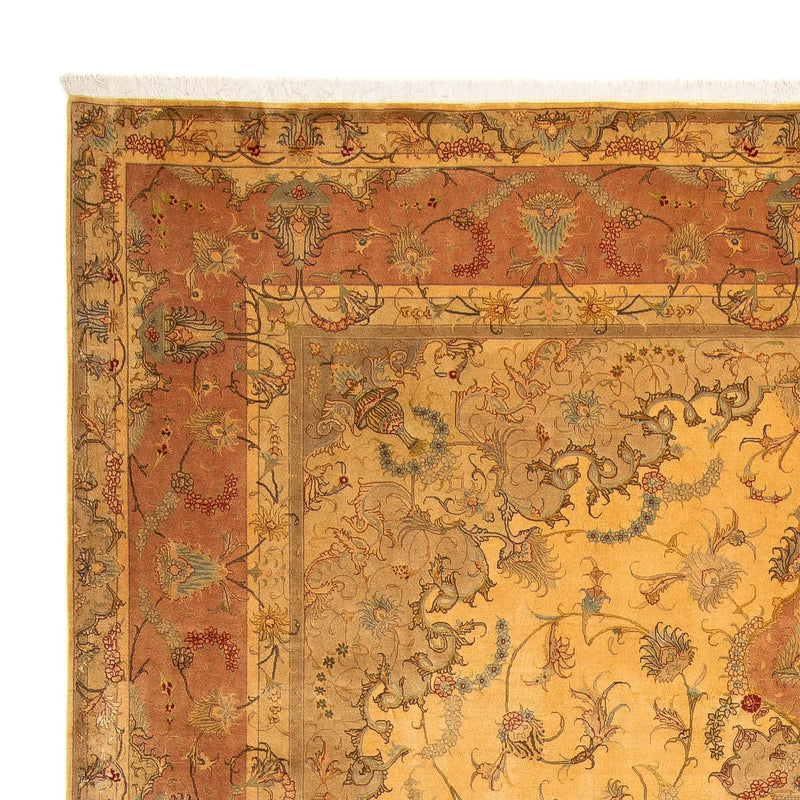 Persisk tæppe - Tabriz - Royal - 398 x 306 cm - guld