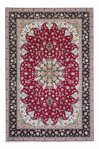 Persisk tæppe - Tabriz - Royal - 307 x 204 cm - mørkerød