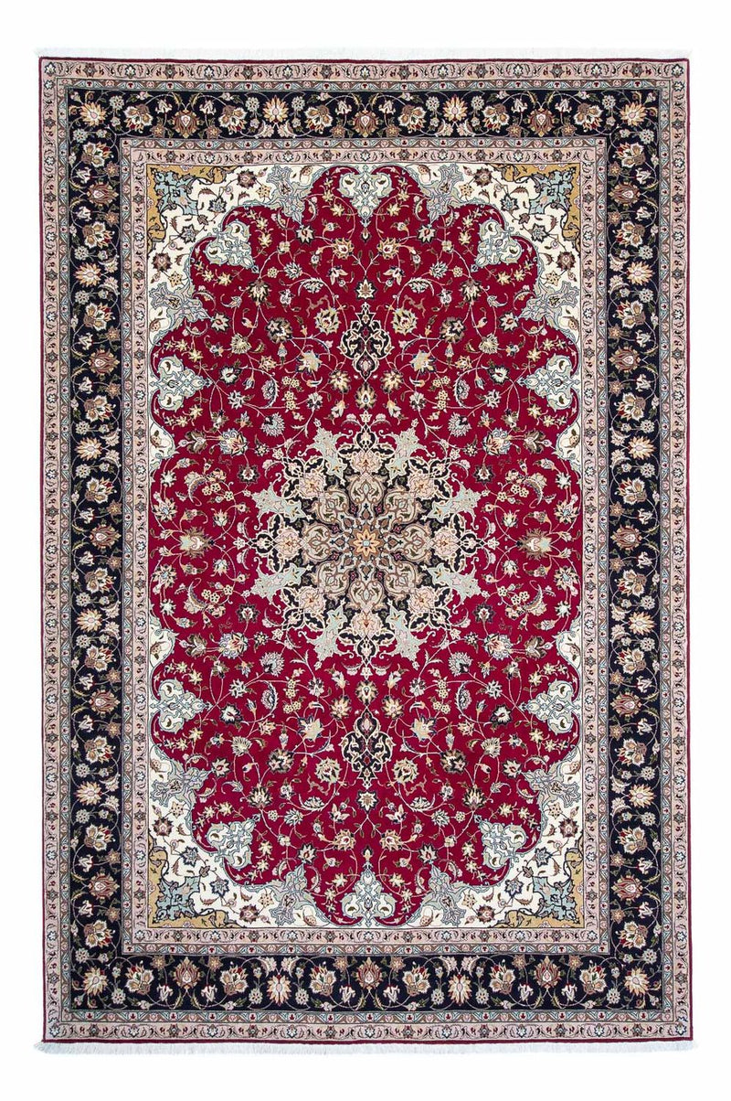 Persisk tæppe - Tabriz - Royal - 307 x 204 cm - mørkerød