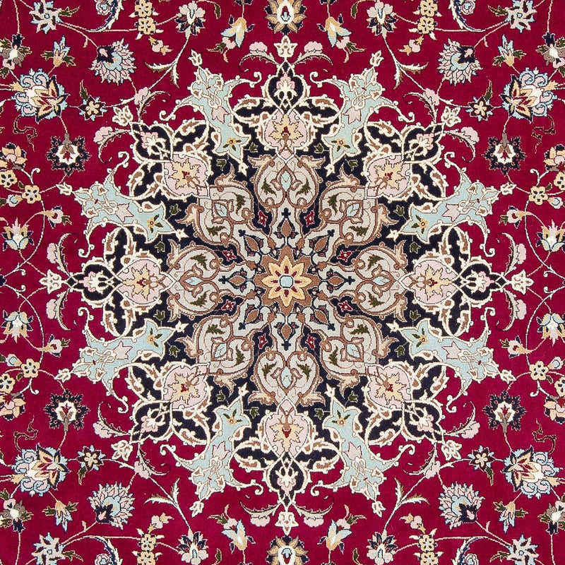 Persisk tæppe - Tabriz - Royal - 307 x 204 cm - mørkerød
