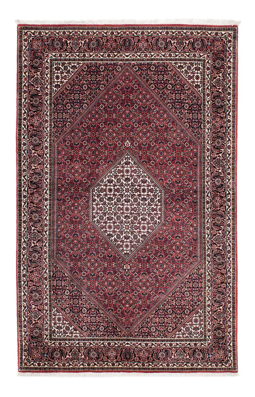 Persisk tæppe - Bijar - 217 x 131 cm - rød