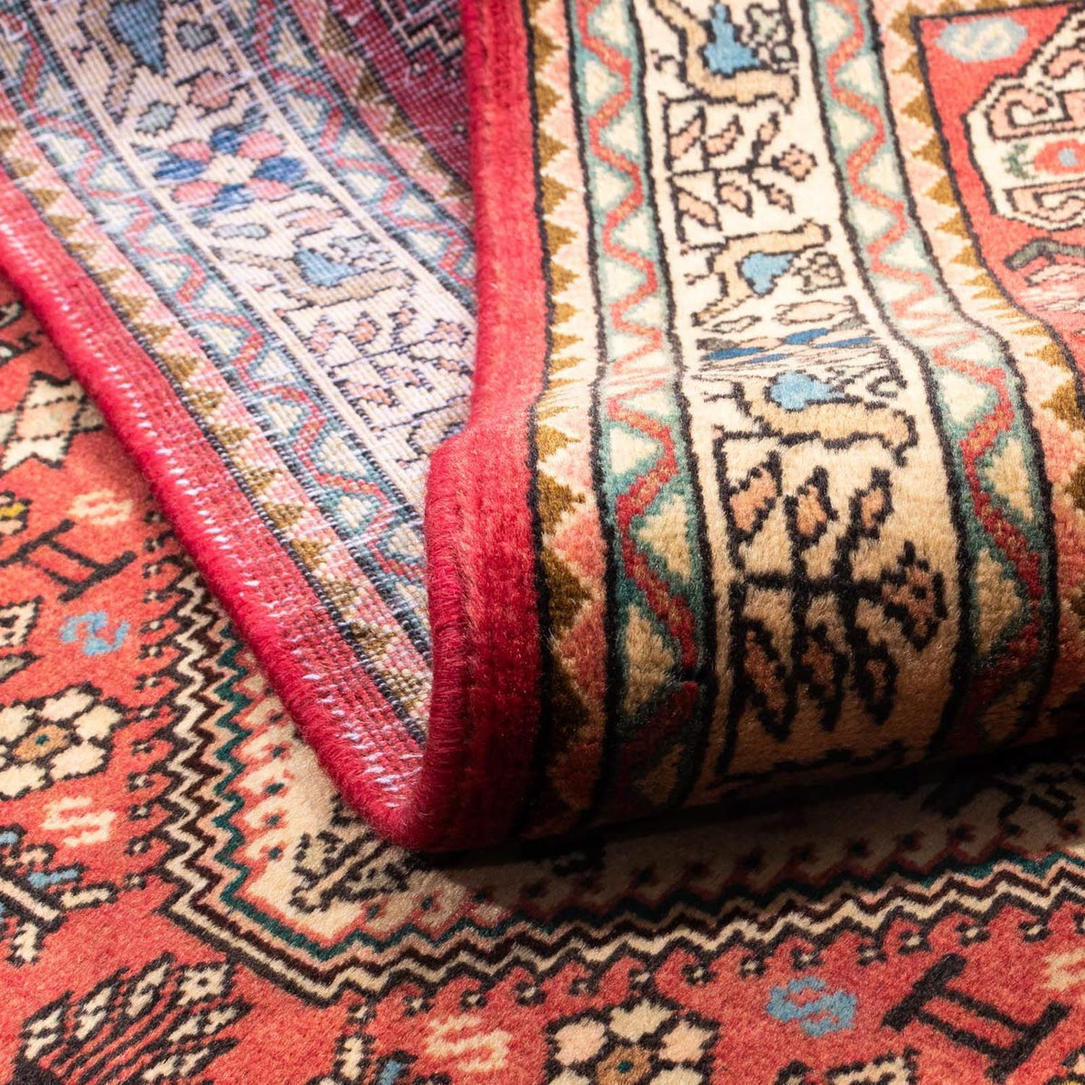 Persisk tæppe - Nomadisk - 157 x 102 cm - lysrød