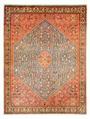 Persisk tæppe - Nomadisk - 200 x 153 cm - lysrød