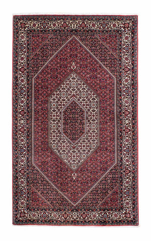 Persisk tæppe - Bijar - 220 x 134 cm - lysrød