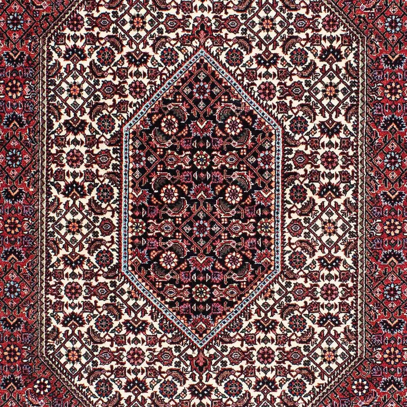 Persisk tæppe - Bijar - 220 x 134 cm - lysrød