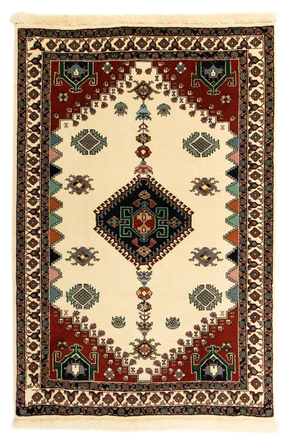Persisk tæppe - Nomadisk - 121 x 81 cm - beige