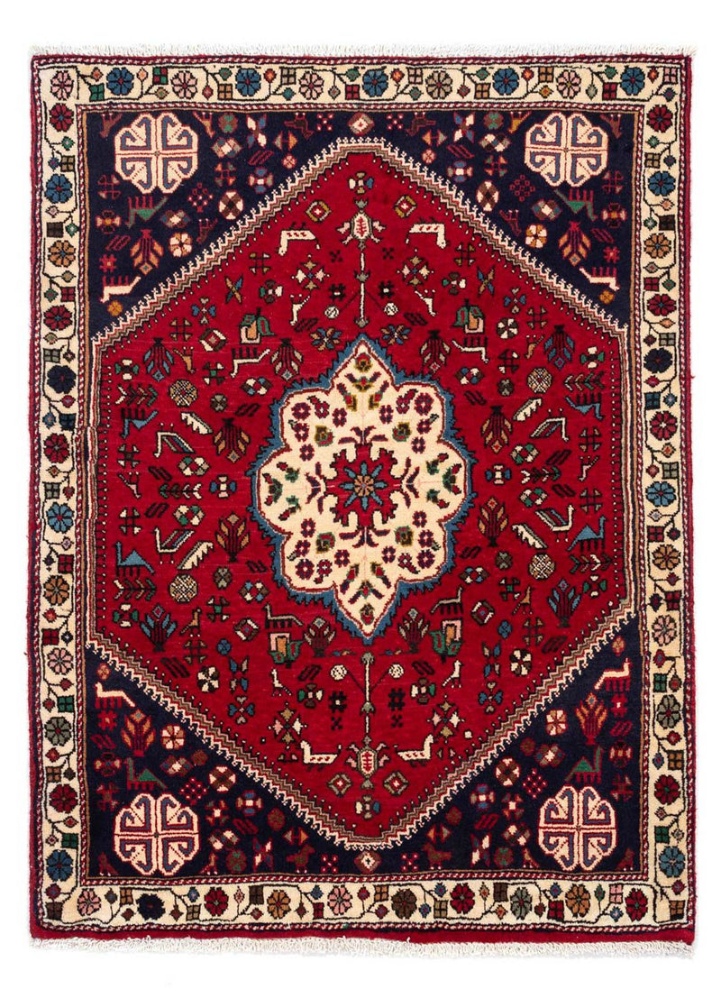 Persisk tæppe - Nomadisk - 148 x 102 cm - mørkerød