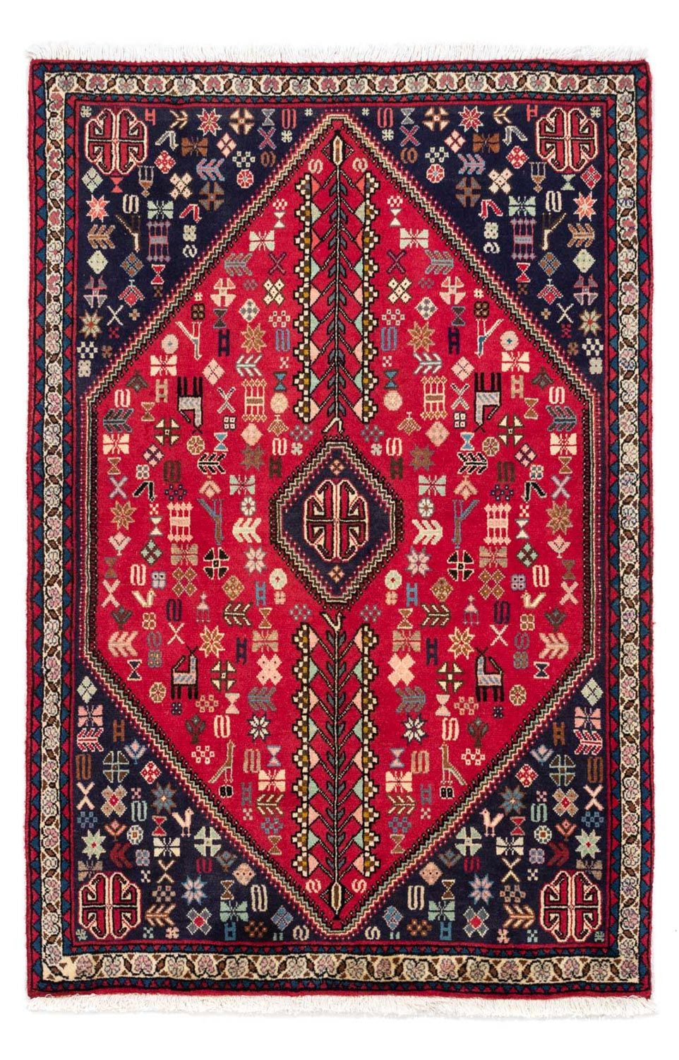 Persisk tæppe - Nomadisk - 150 x 97 cm - rød