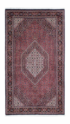 Løber Persisk tæppe - Bijar - 225 x 128 cm - lysrød