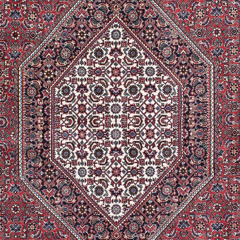 Løber Persisk tæppe - Bijar - 225 x 128 cm - lysrød