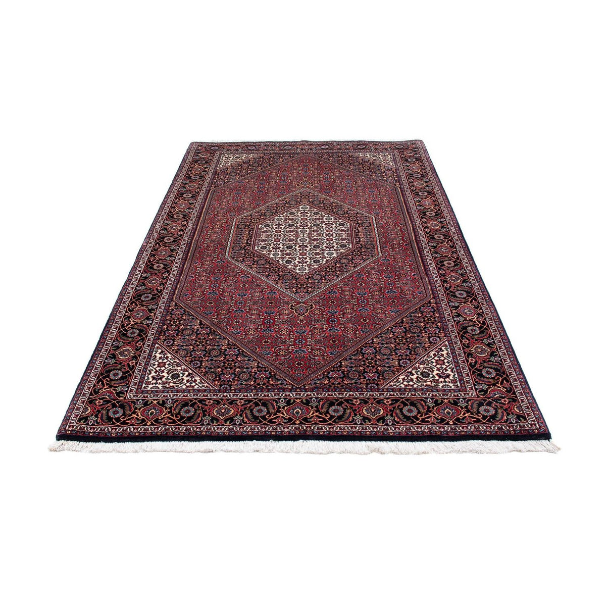 Løber Persisk tæppe - Bijar - 225 x 128 cm - lysrød
