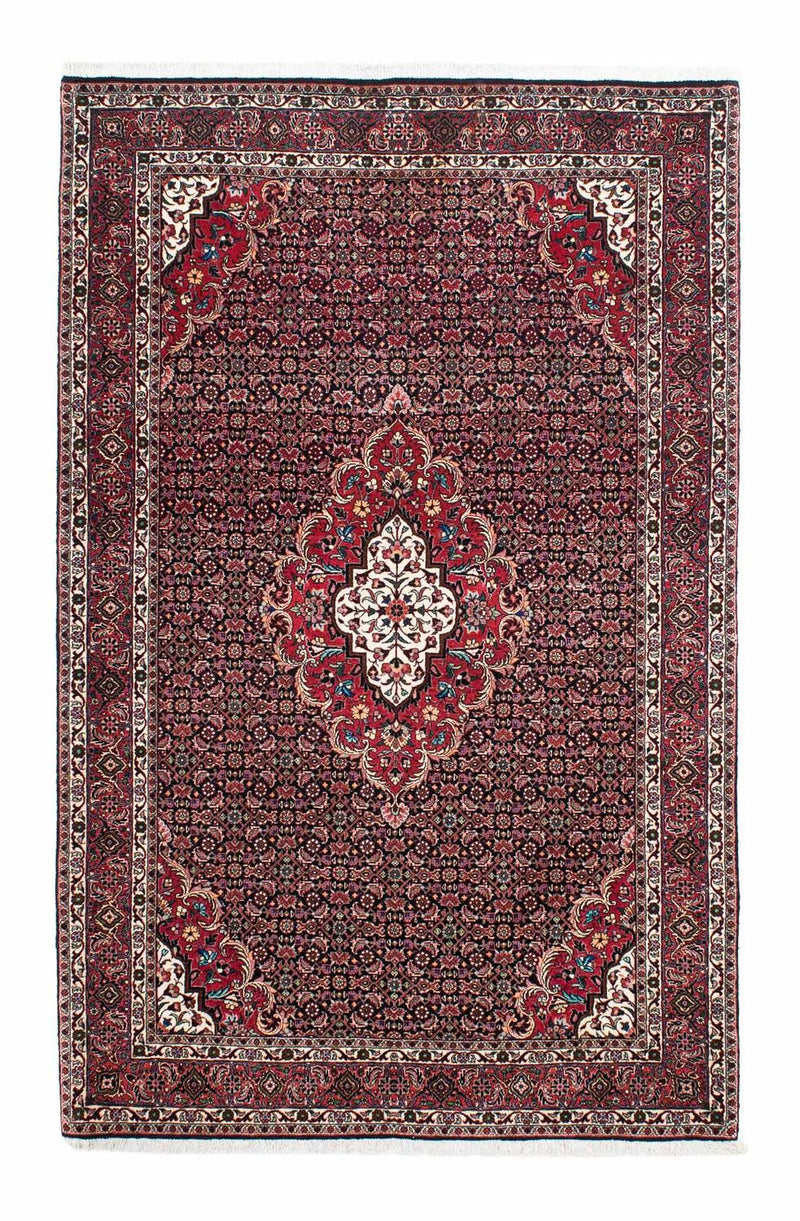 Persisk tæppe - Bijar - 214 x 133 cm - rød
