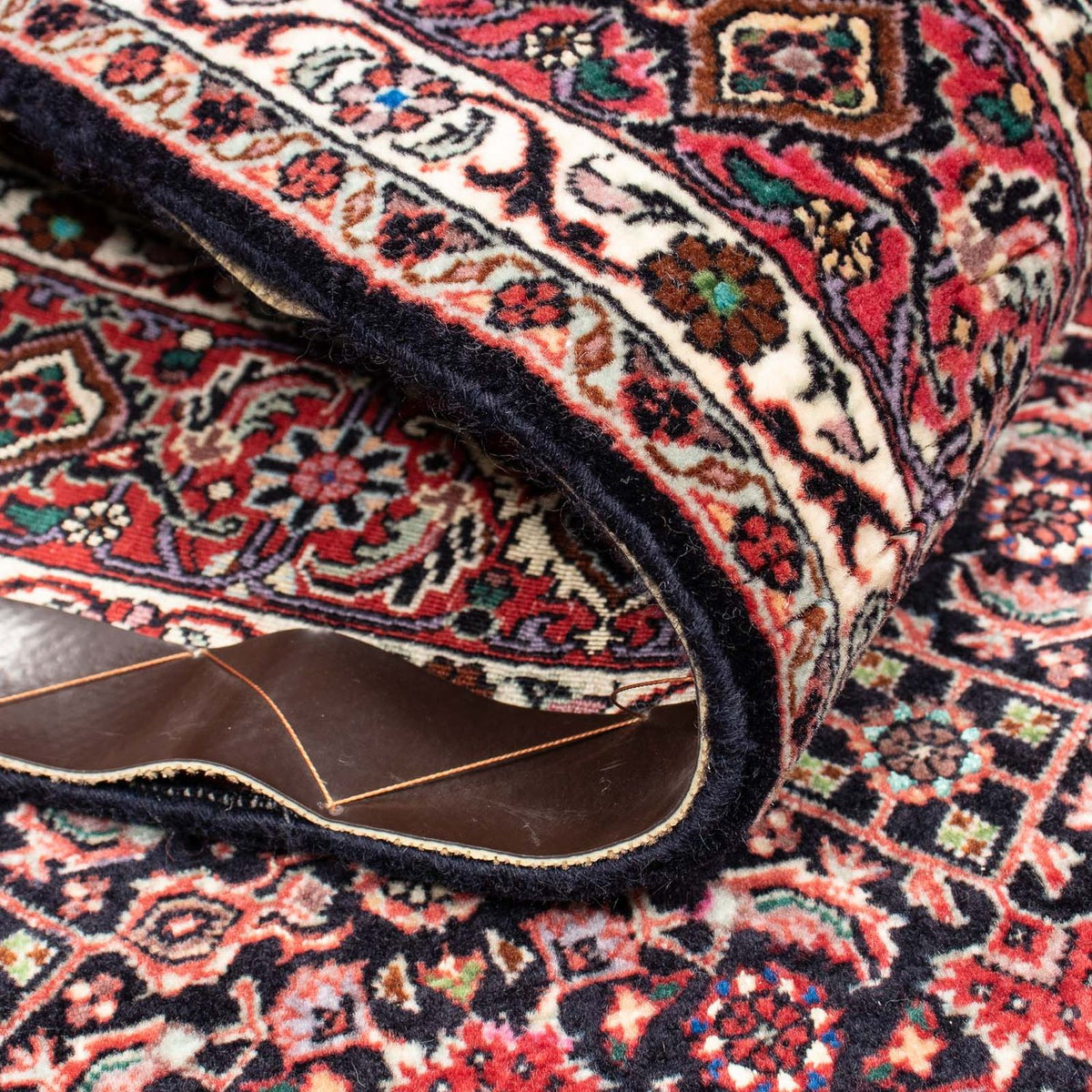 Persisk tæppe - Bijar - 214 x 133 cm - rød