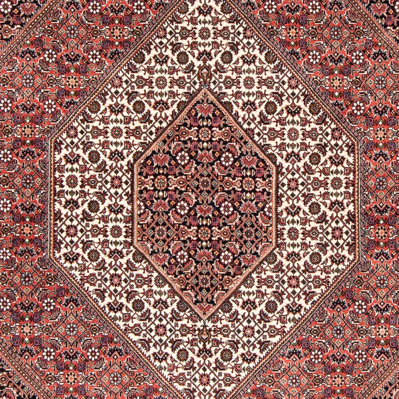Persisk tæppe - Bijar - 227 x 171 cm - lysrød