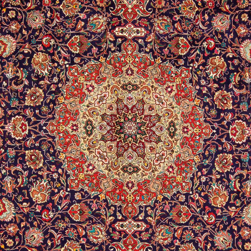 Persisk tæppe - Tabriz - 395 x 297 cm - lysrød