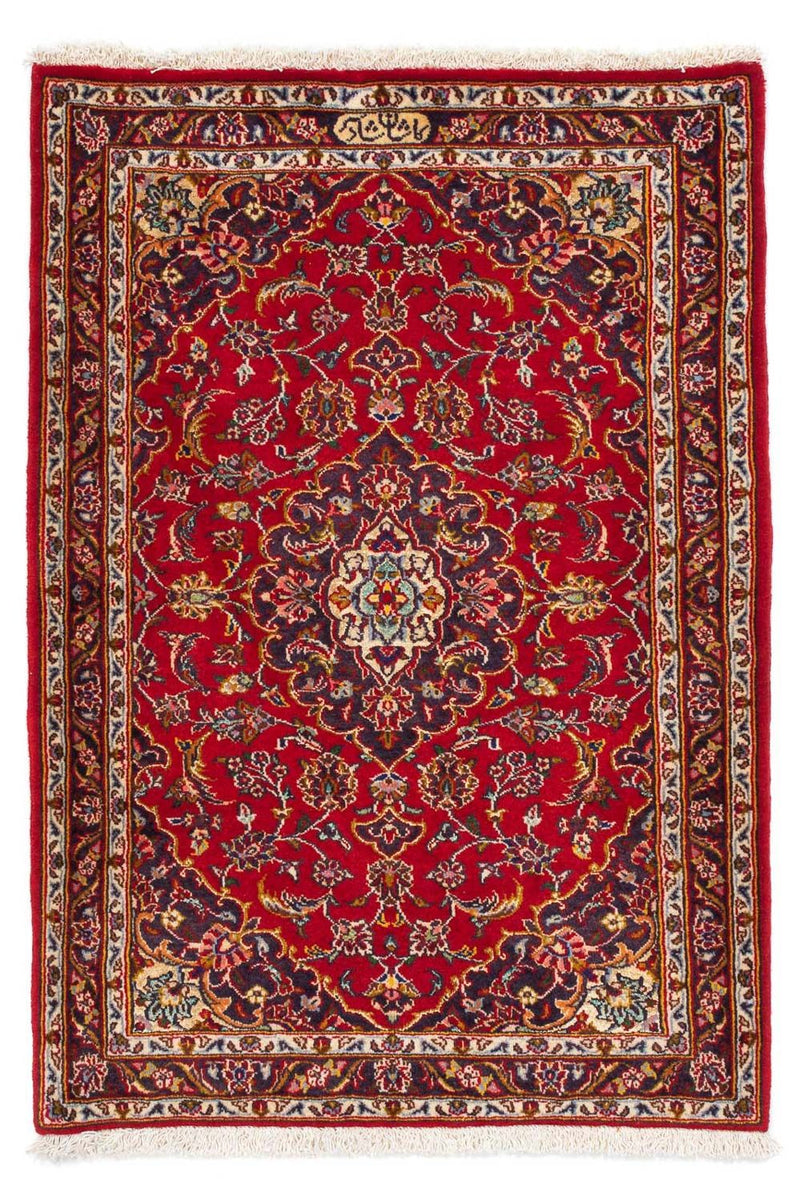 Persisk tæppe - Keshan - 118 x 79 cm - rød