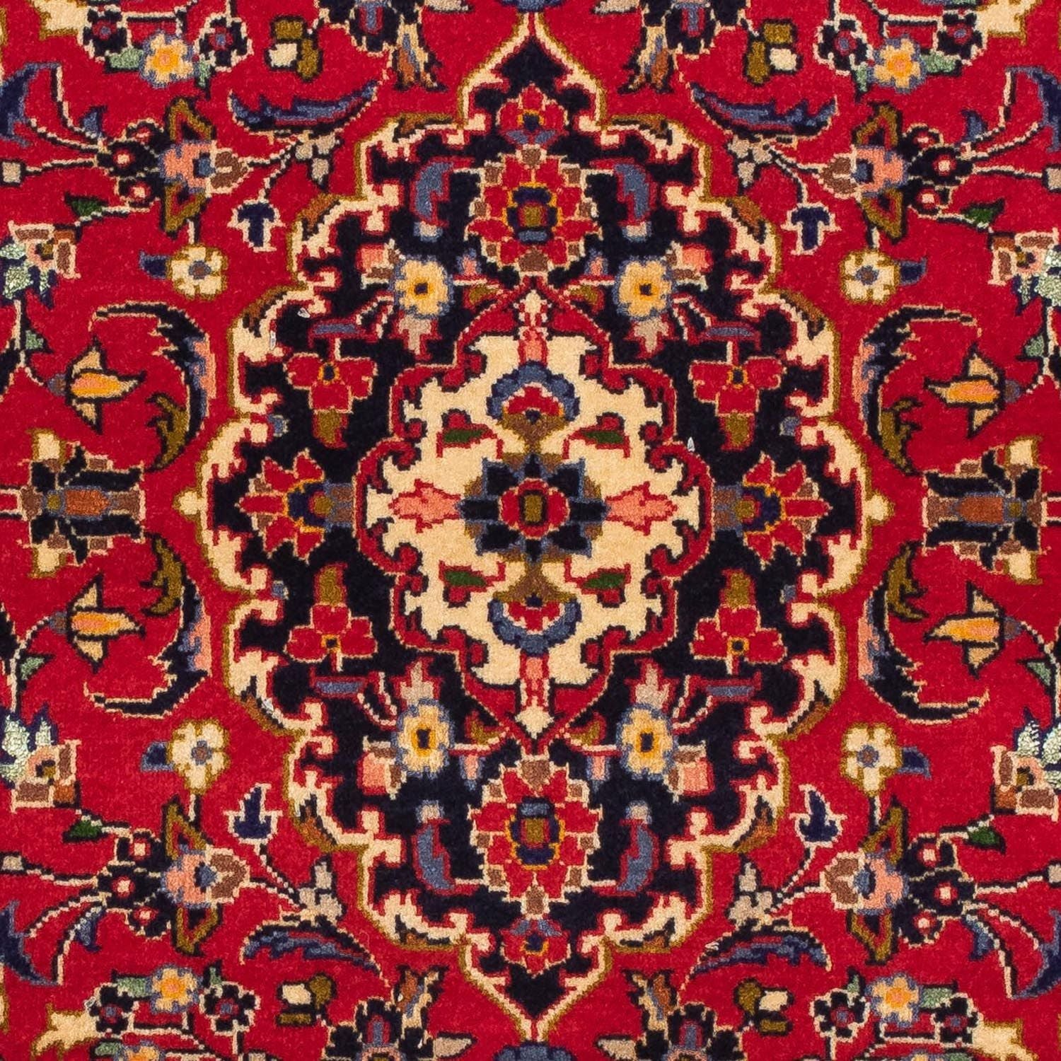 Persisk tæppe - Keshan - 129 x 70 cm - rød