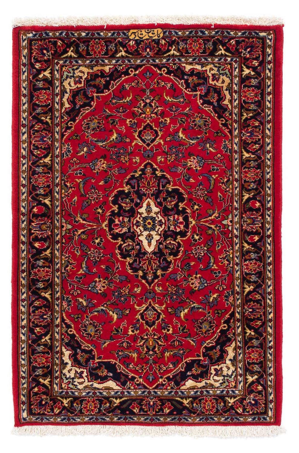 Persisk tæppe - Keshan - 113 x 73 cm - rød