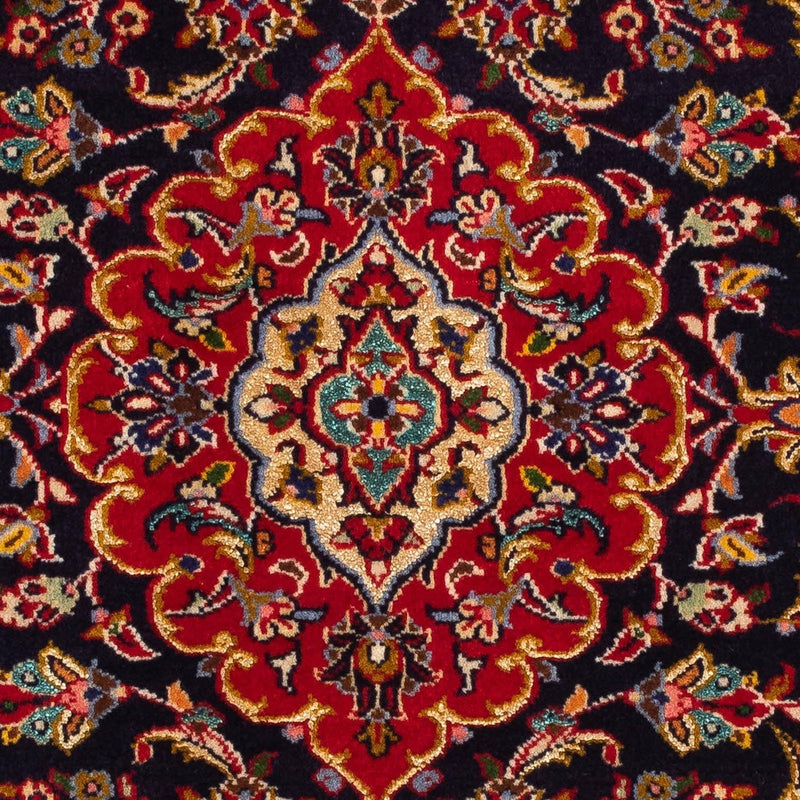Persisk tæppe - Keshan - 118 x 77 cm - mørkeblå