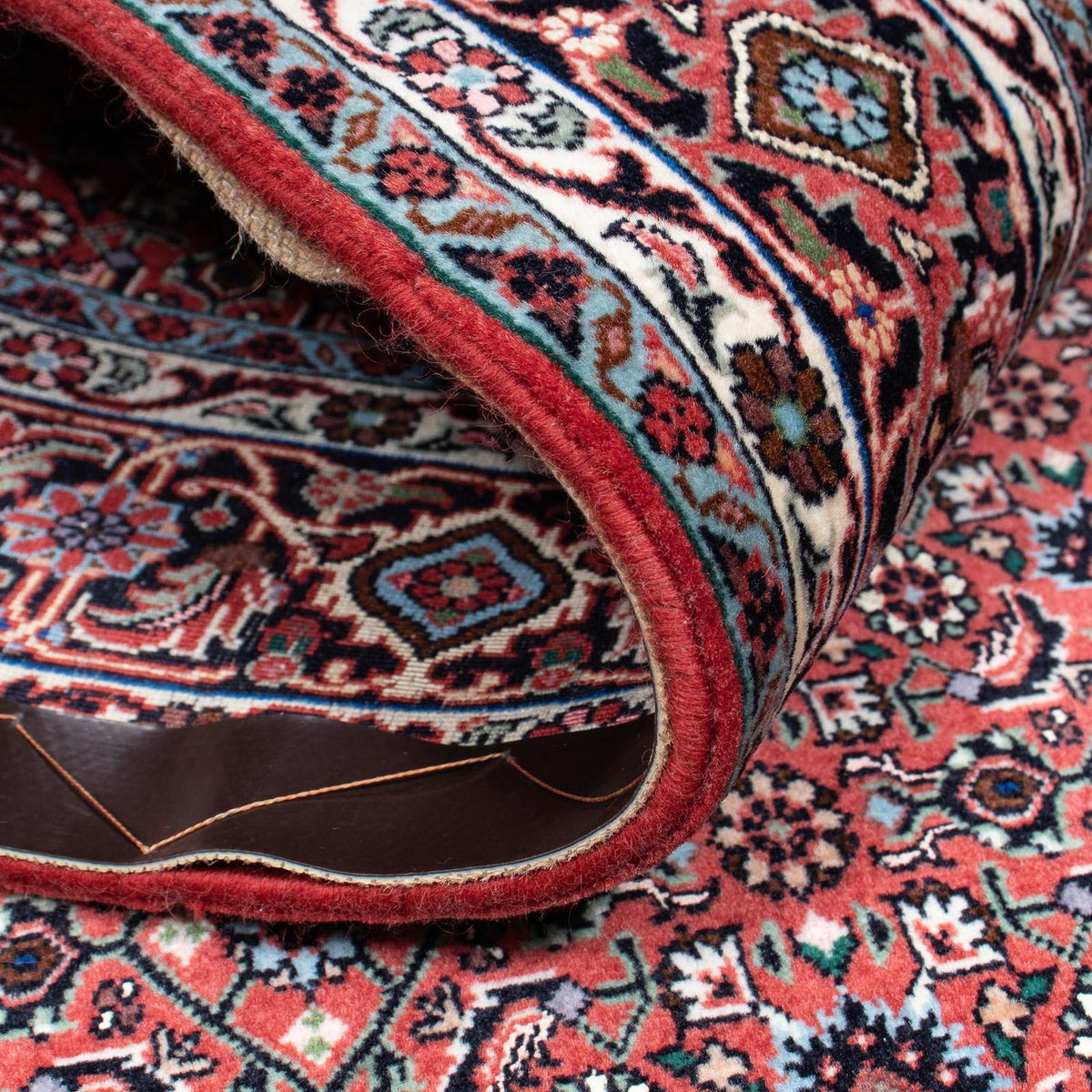 Persisk tæppe - Bijar - 213 x 133 cm - lysrød