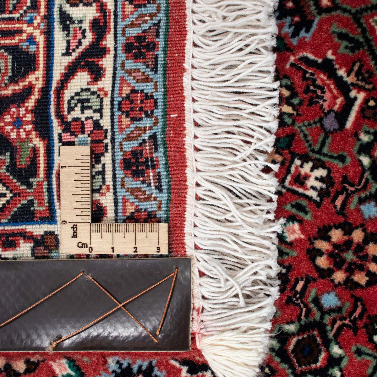 Persisk tæppe - Bijar - 213 x 133 cm - lysrød