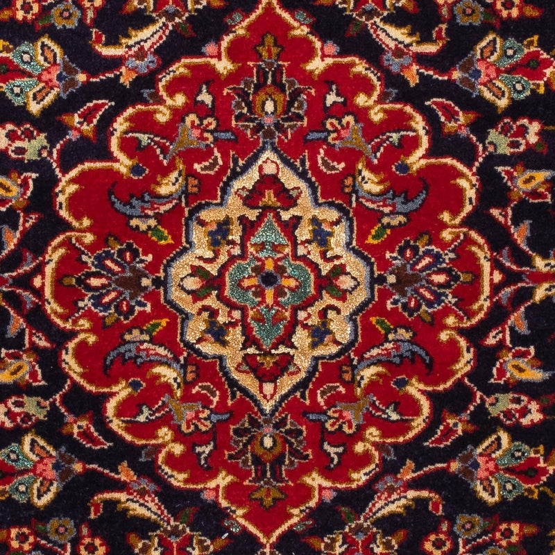 Persisk tæppe - Keshan - 119 x 80 cm - mørkeblå