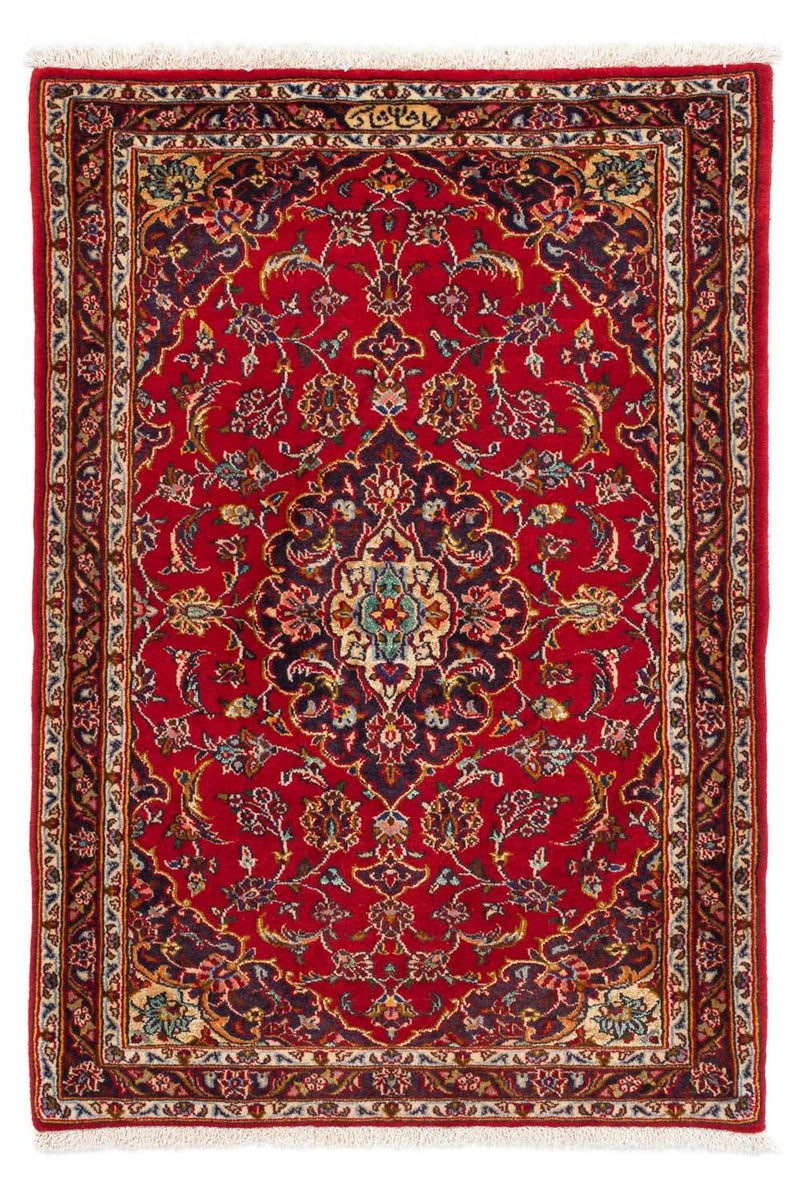 Persisk tæppe - Keshan - 118 x 78 cm - rød