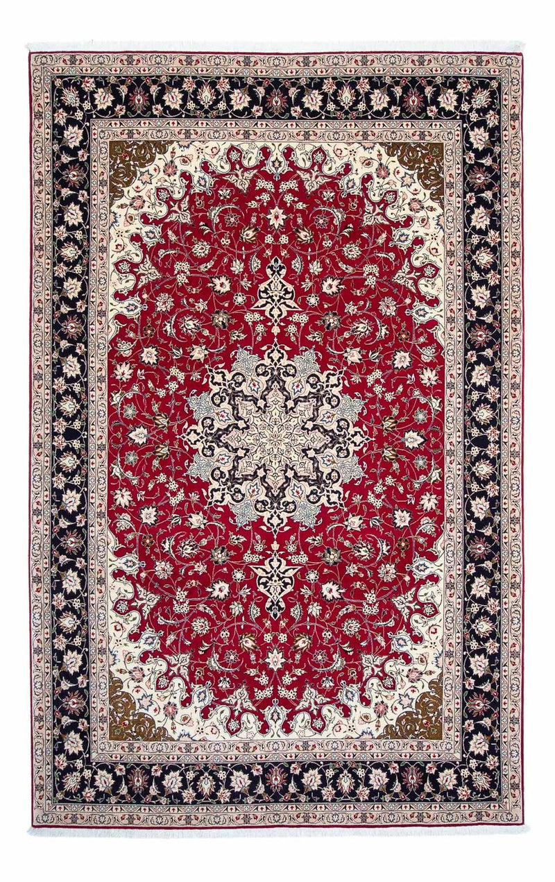 Persisk tæppe - Tabriz - Royal - 318 x 205 cm - mørkerød