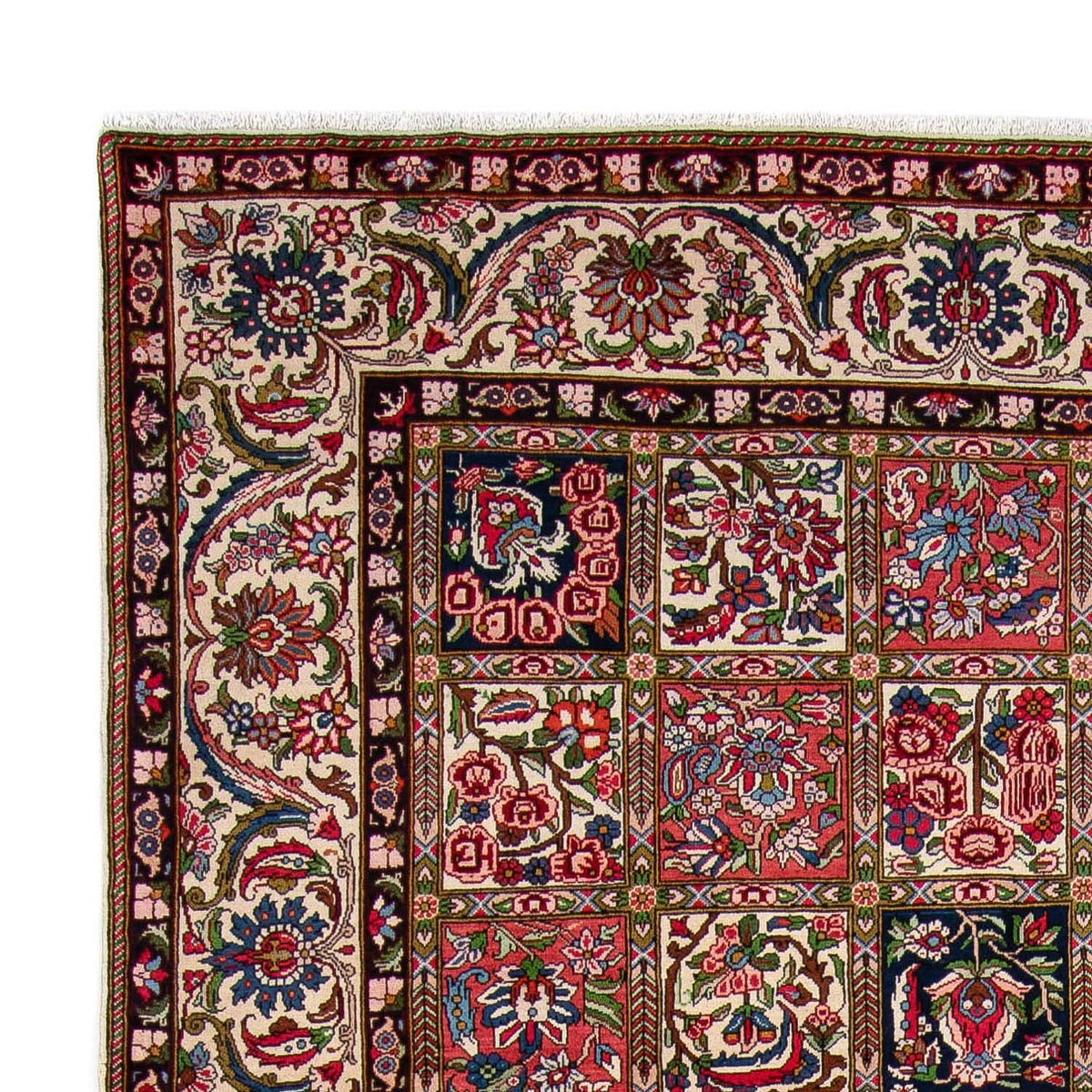 Persisk tæppe - Nomadisk - 355 x 260 cm - mørkeblå