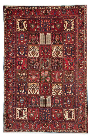 Persisk tæppe - Nomadisk - 310 x 210 cm - mørkerød