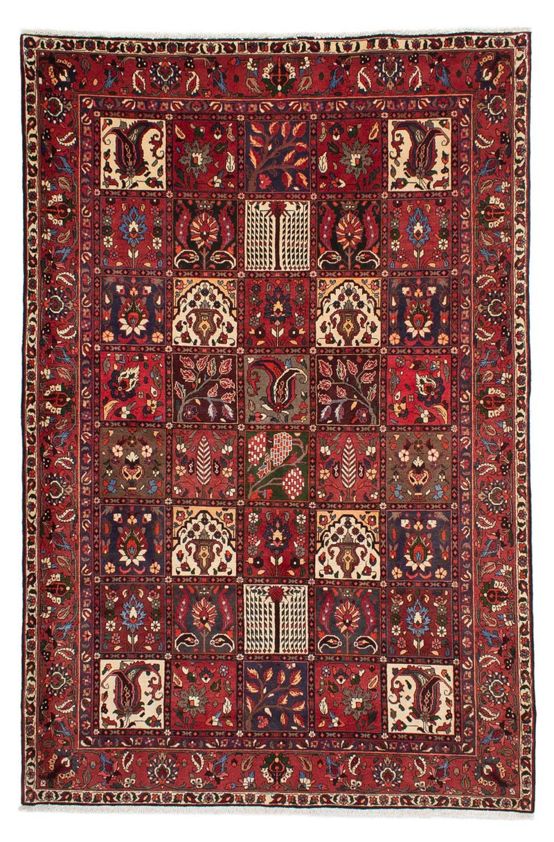 Persisk tæppe - Nomadisk - 310 x 210 cm - mørkerød