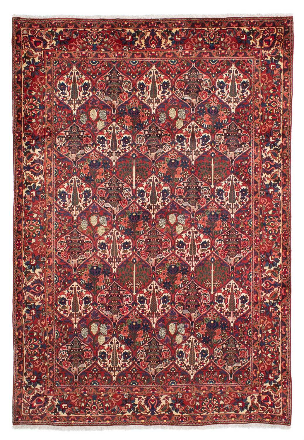 Persisk tæppe - Nomadisk - 323 x 210 cm - mørkerød