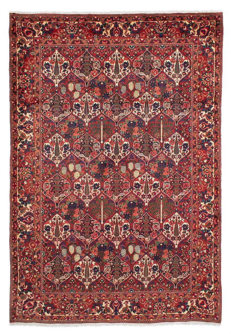 Persisk tæppe - Nomadisk - 323 x 210 cm - mørkerød