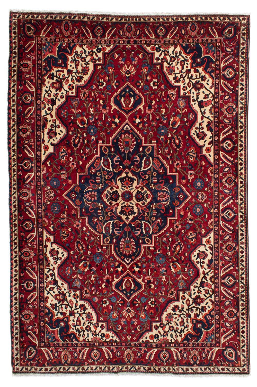 Persisk tæppe - Nomadisk - 322 x 216 cm - mørkerød