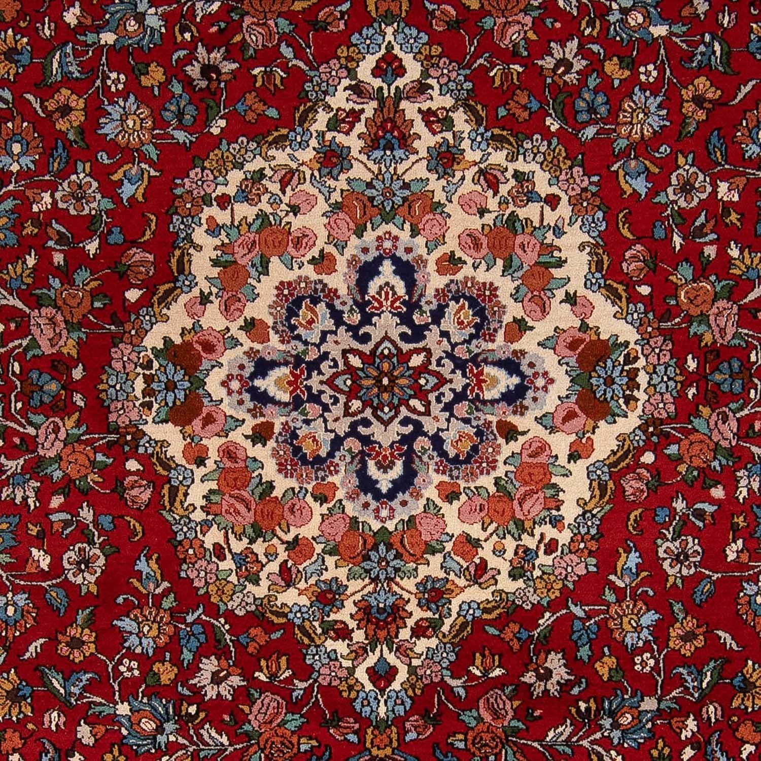 Persisk tæppe - Nomadisk - 345 x 258 cm - mørkerød