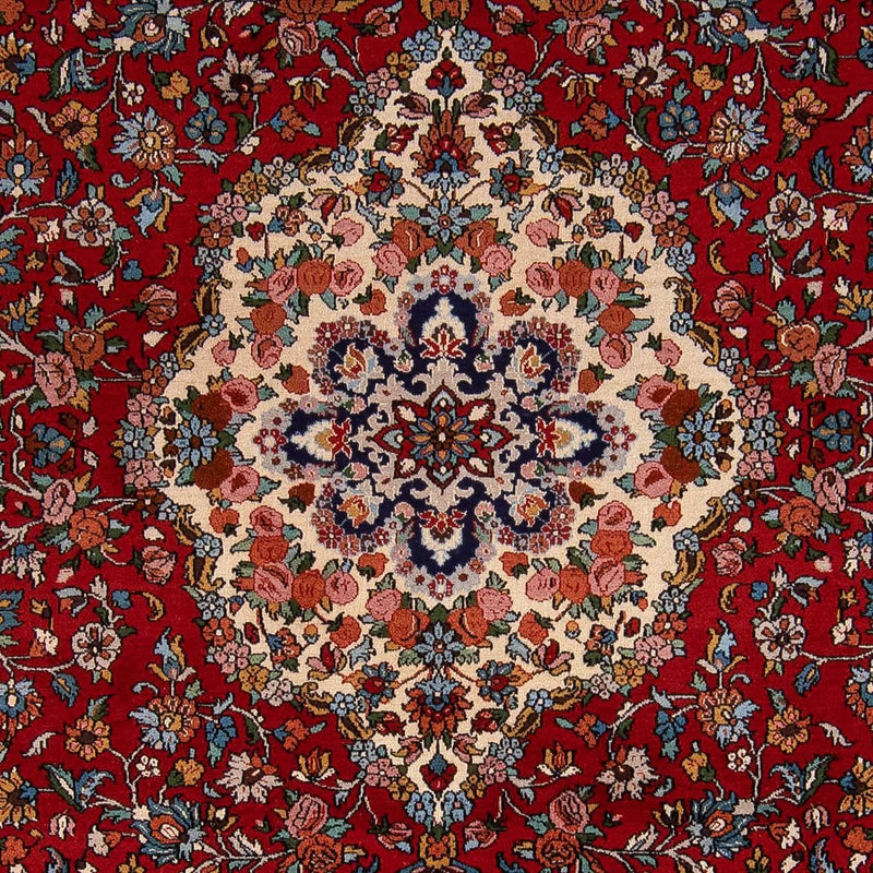 Persisk tæppe - Nomadisk - 345 x 258 cm - mørkerød