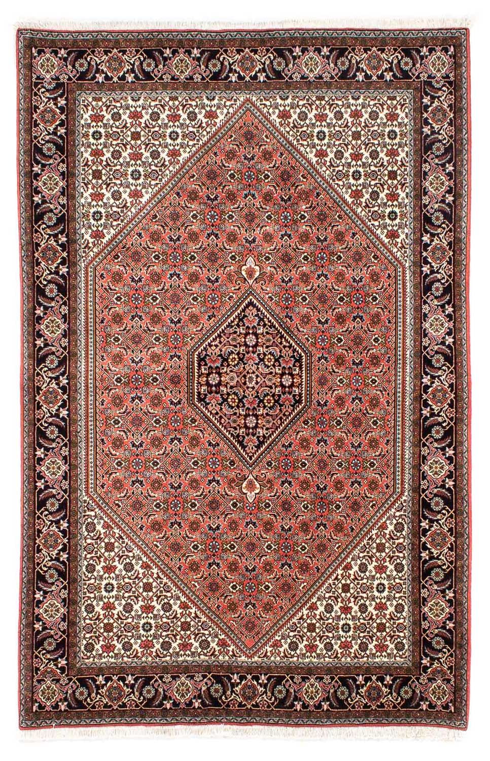 Persisk tæppe - Bijar - 255 x 170 cm - lysrød