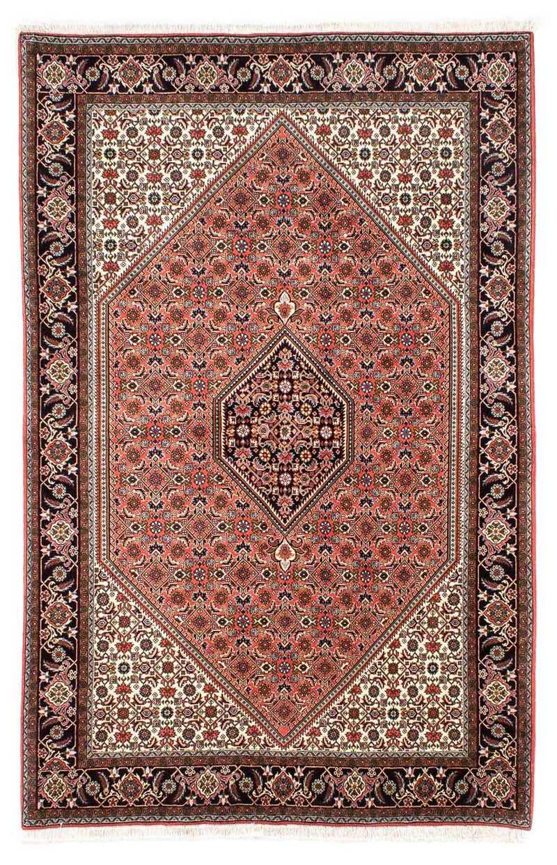 Persisk tæppe - Bijar - 255 x 170 cm - lysrød