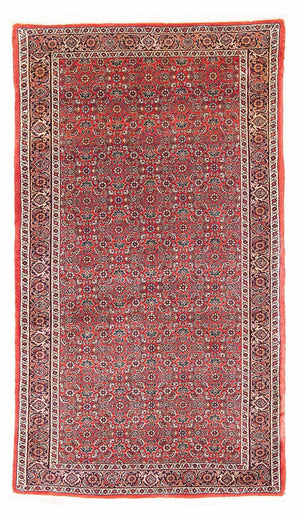Persisk tæppe - Bijar - 162 x 89 cm - rød