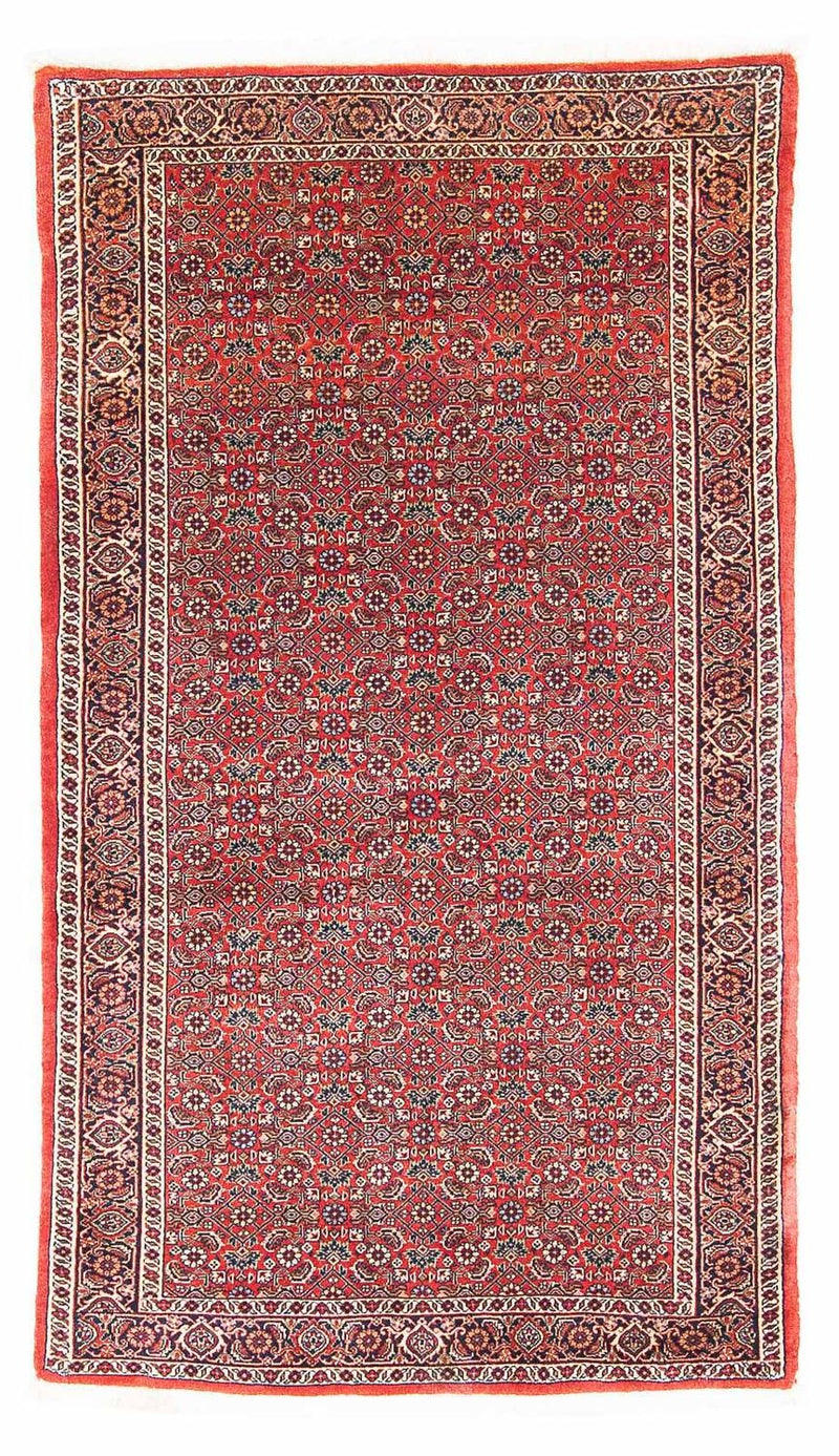 Persisk tæppe - Bijar - 162 x 89 cm - rød