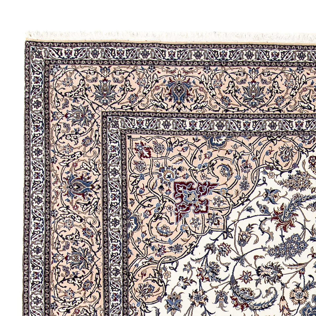 Persisk tæppe - Nain - Premium - 307 x 214 cm - beige