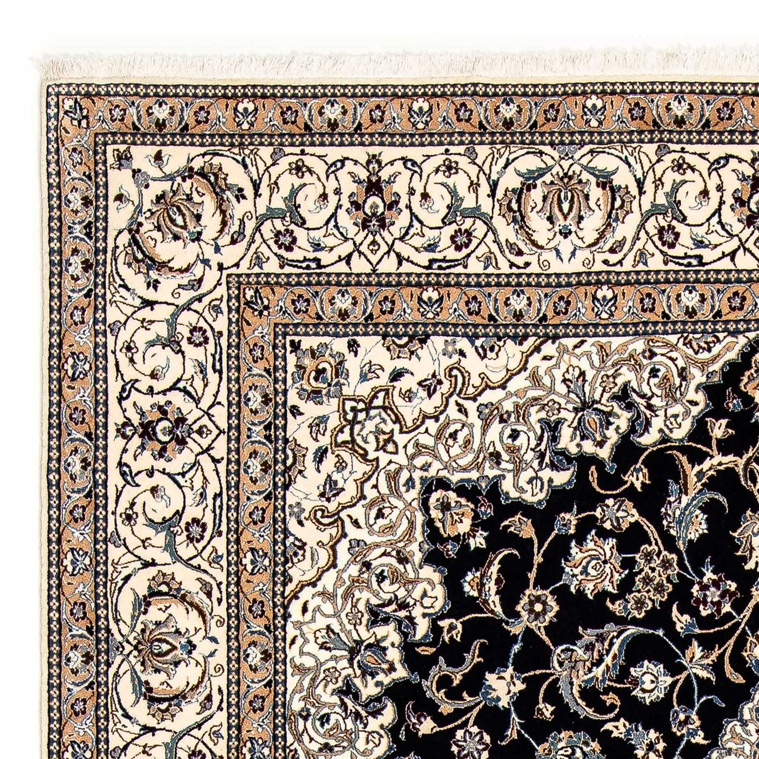 Persisk tæppe - Nain - Premium - 296 x 198 cm - beige