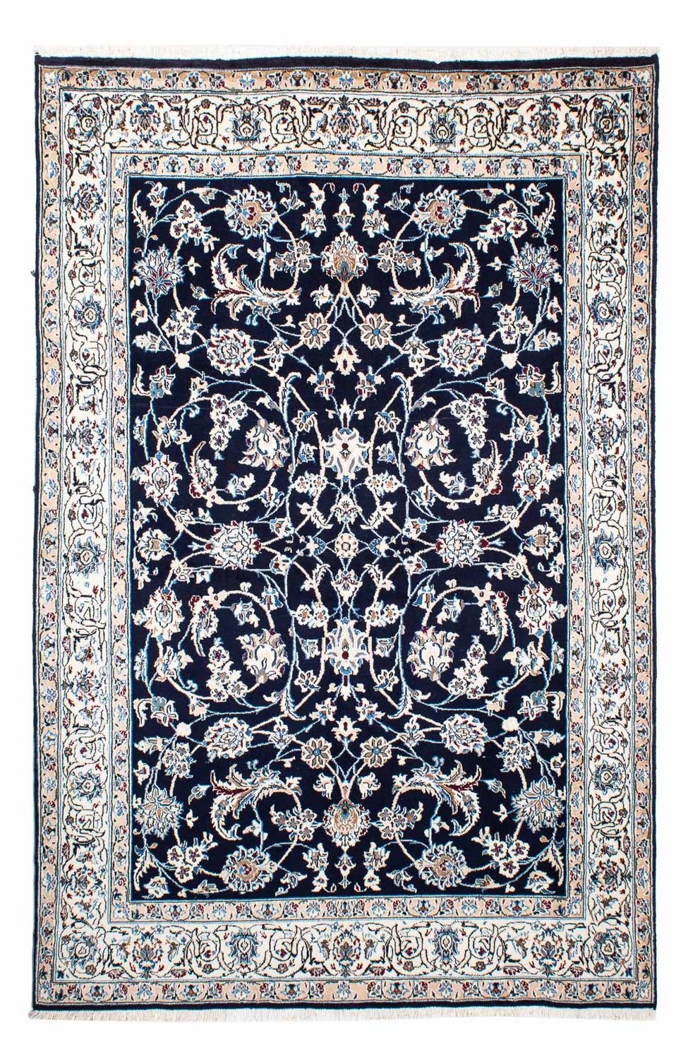 Persisk tæppe - Nain - Royal - 228 x 155 cm - mørkeblå