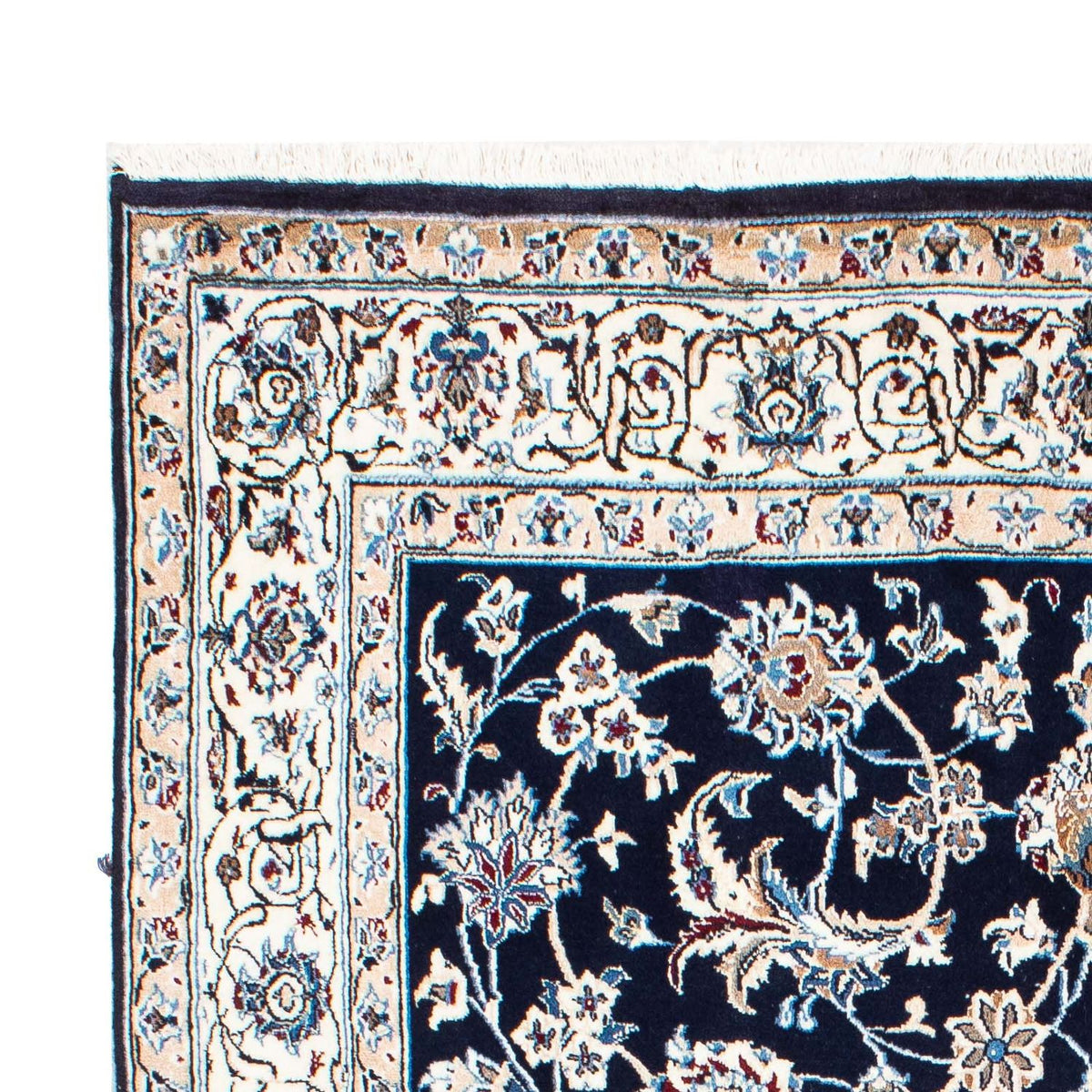 Persisk tæppe - Nain - Royal - 228 x 155 cm - mørkeblå