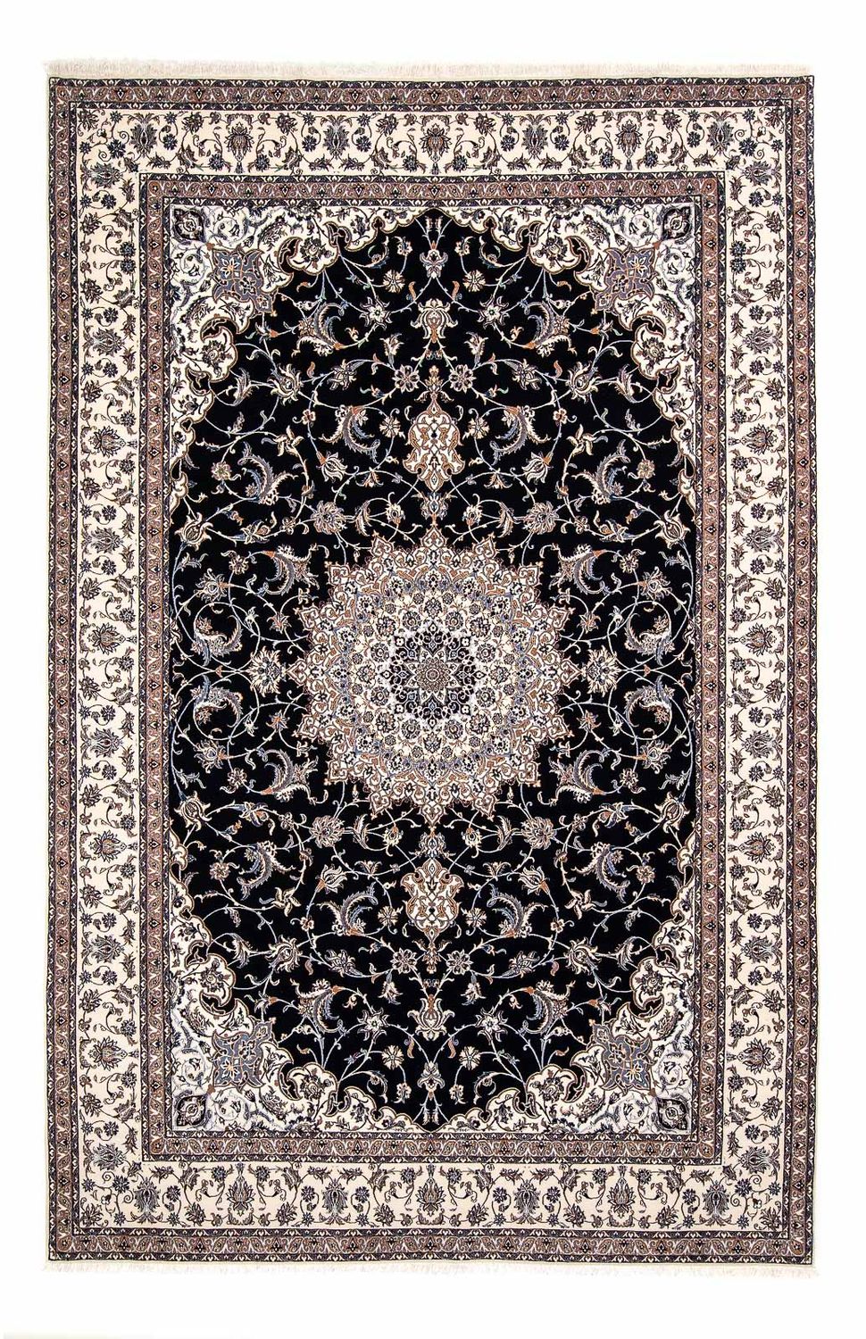 Persisk tæppe - Nain - Premium - 328 x 215 cm - beige