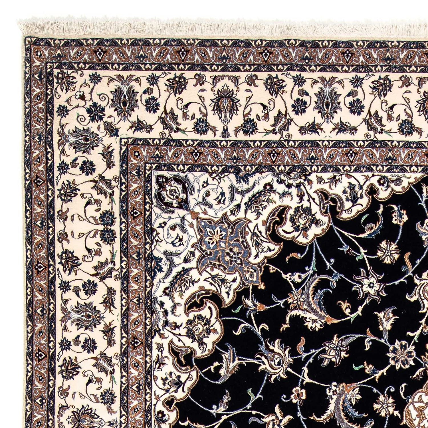 Persisk tæppe - Nain - Premium - 328 x 215 cm - beige